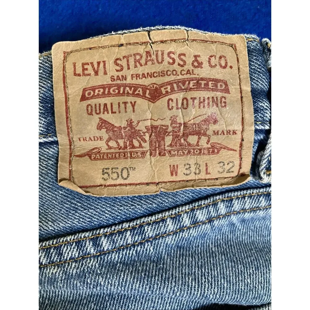 Vintage Levi's 550 Jeans Men's 33x 32 Relaxed Fit Tapered 90s